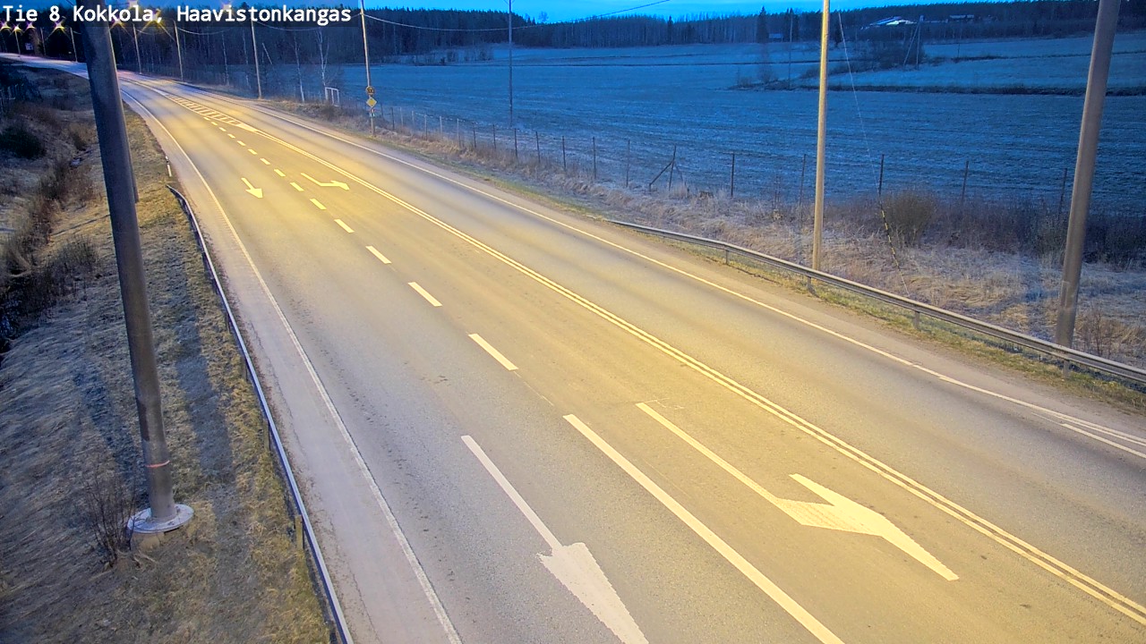 Weather Camera Image Road 8 Kokkola, Haavistonkangas, Kokkola, Keski-Pohjanmaa