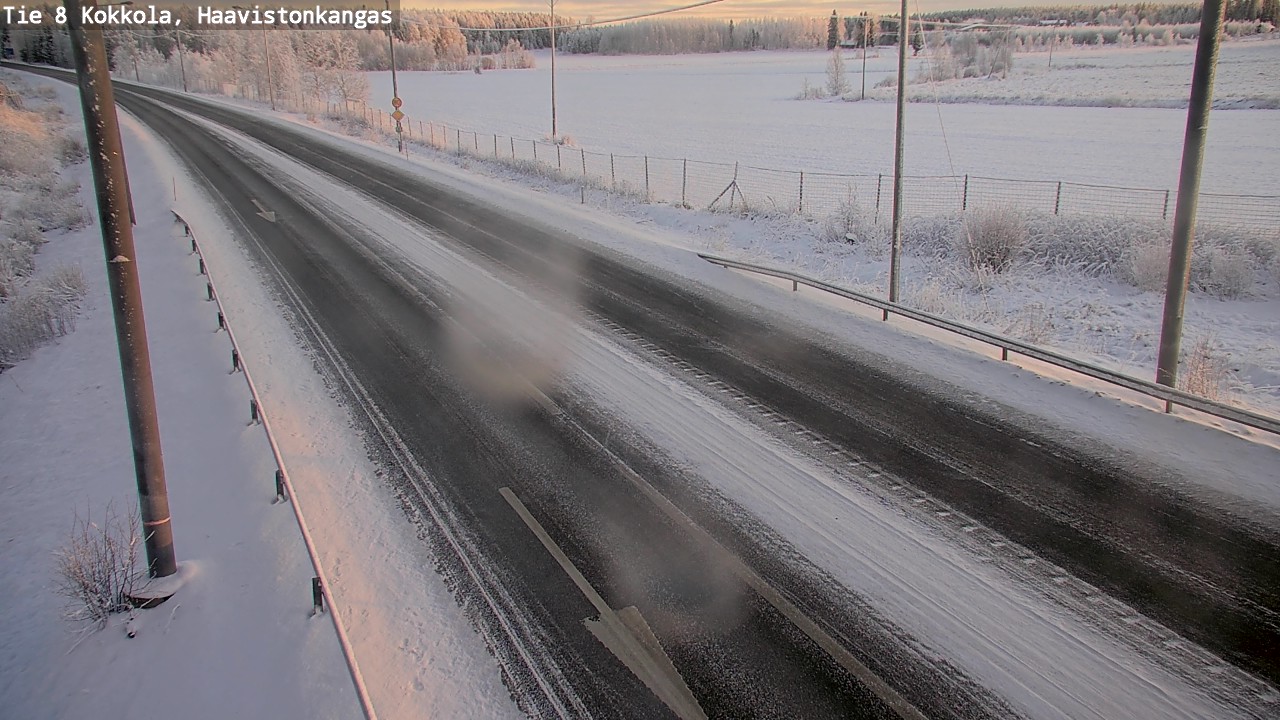 Weather Camera Image Väg 8 Karleby, Haavistonkangas, Kokkola, Keski-Pohjanmaa