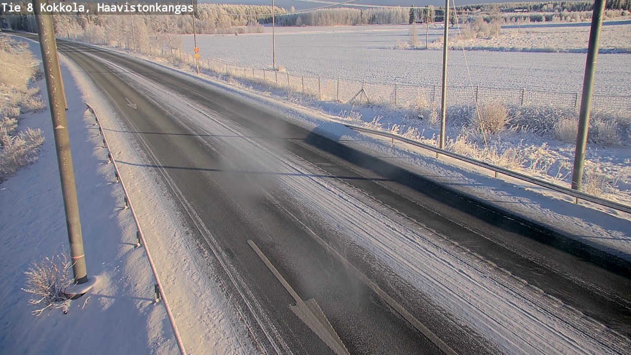 Weather Camera Image Väg 8 Karleby, Haavistonkangas, Kokkola, Keski-Pohjanmaa