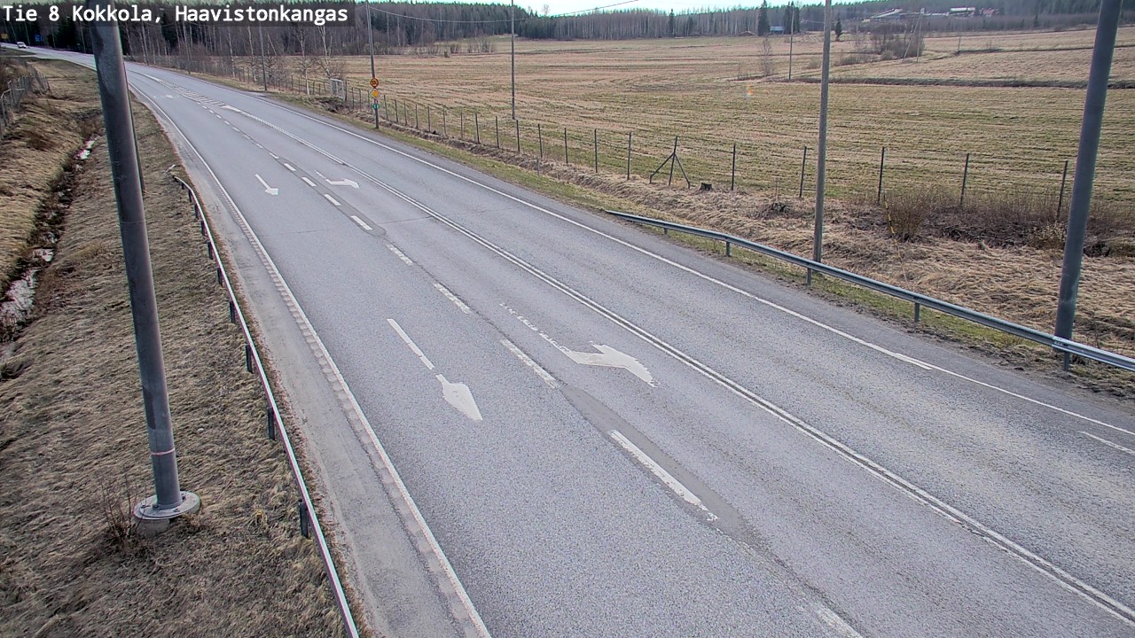 Weather Camera Image Väg 8 Karleby, Haavistonkangas, Kokkola, Keski-Pohjanmaa