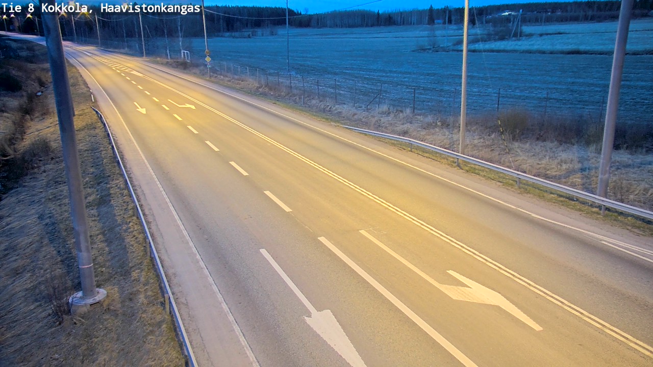 Weather Camera Image Väg 8 Karleby, Haavistonkangas, Kokkola, Keski-Pohjanmaa