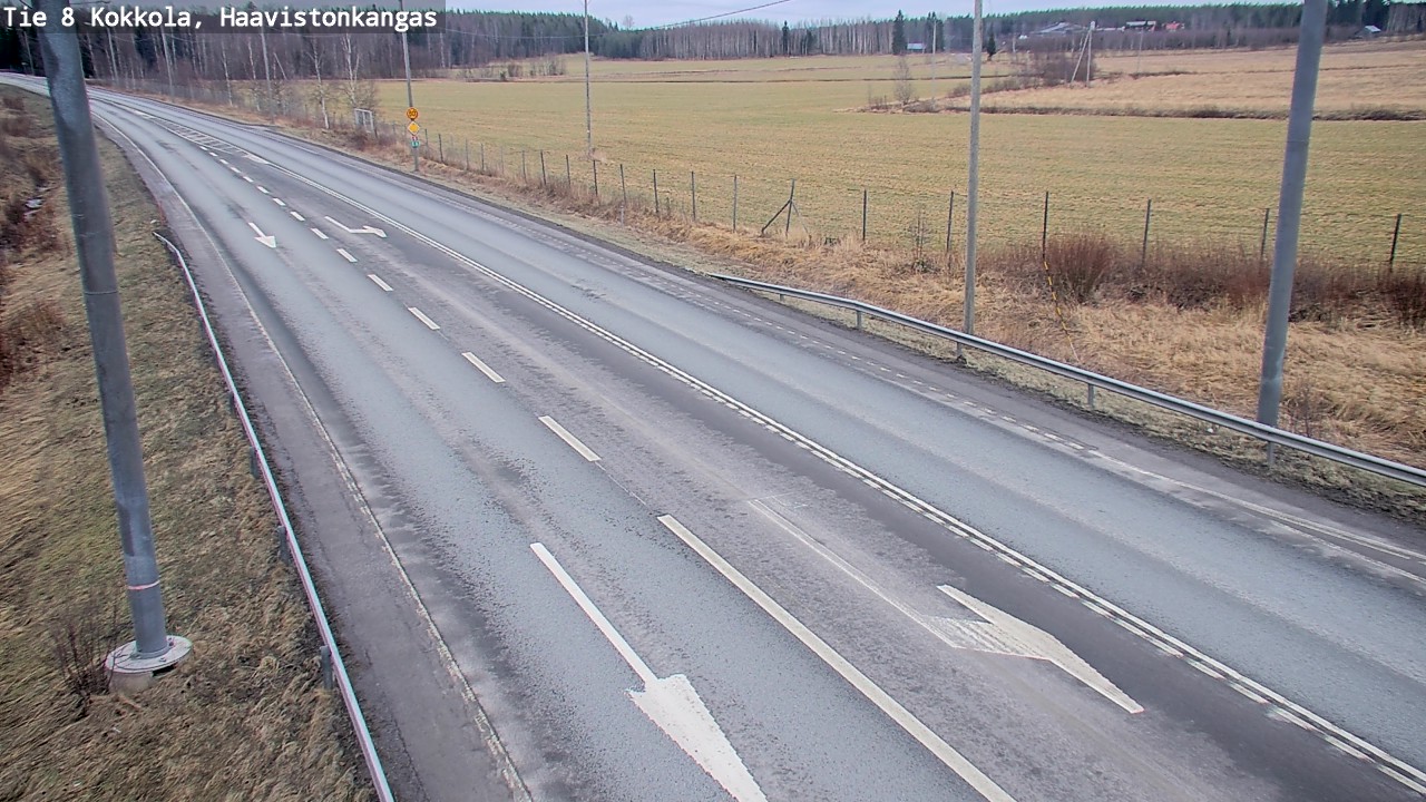 Weather Camera Image Väg 8 Karleby, Haavistonkangas, Kokkola, Keski-Pohjanmaa