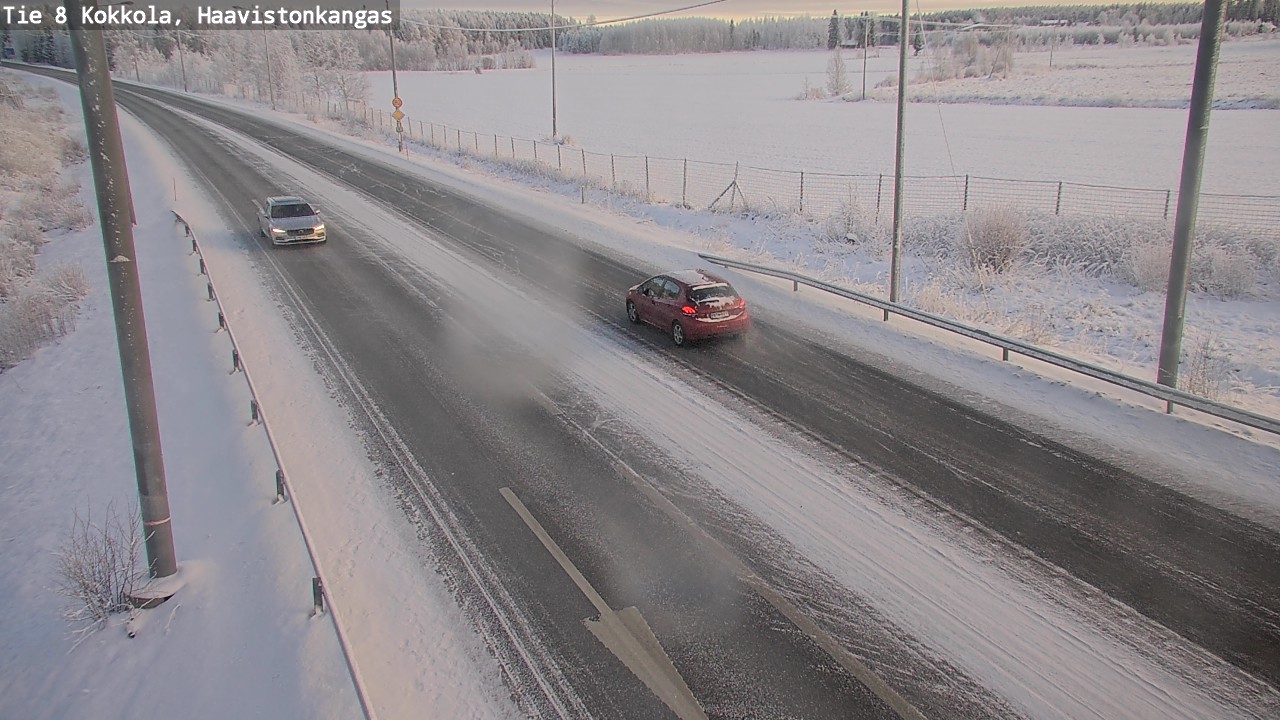 Weather Camera Image Väg 8 Karleby, Haavistonkangas, Kokkola, Keski-Pohjanmaa