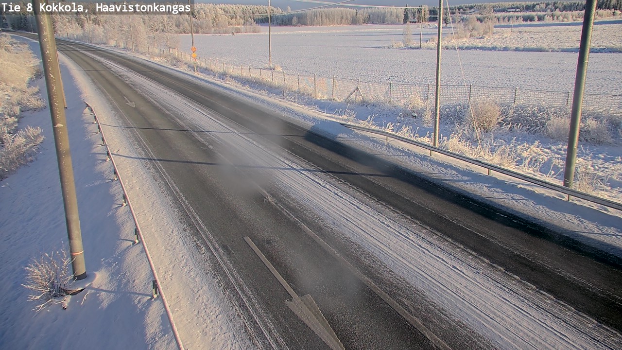 Weather Camera Image Väg 8 Karleby, Haavistonkangas, Kokkola, Keski-Pohjanmaa