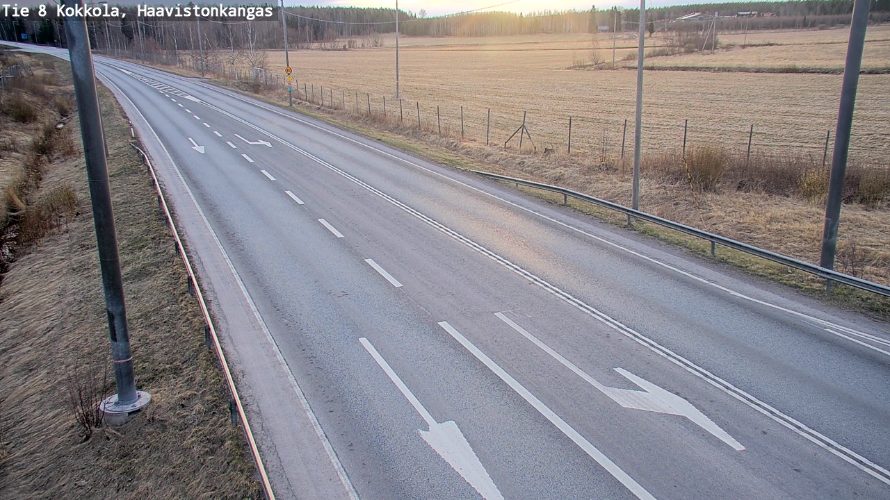 Weather Camera Image Road 8 Kokkola, Haavistonkangas, Kokkola, Keski-Pohjanmaa