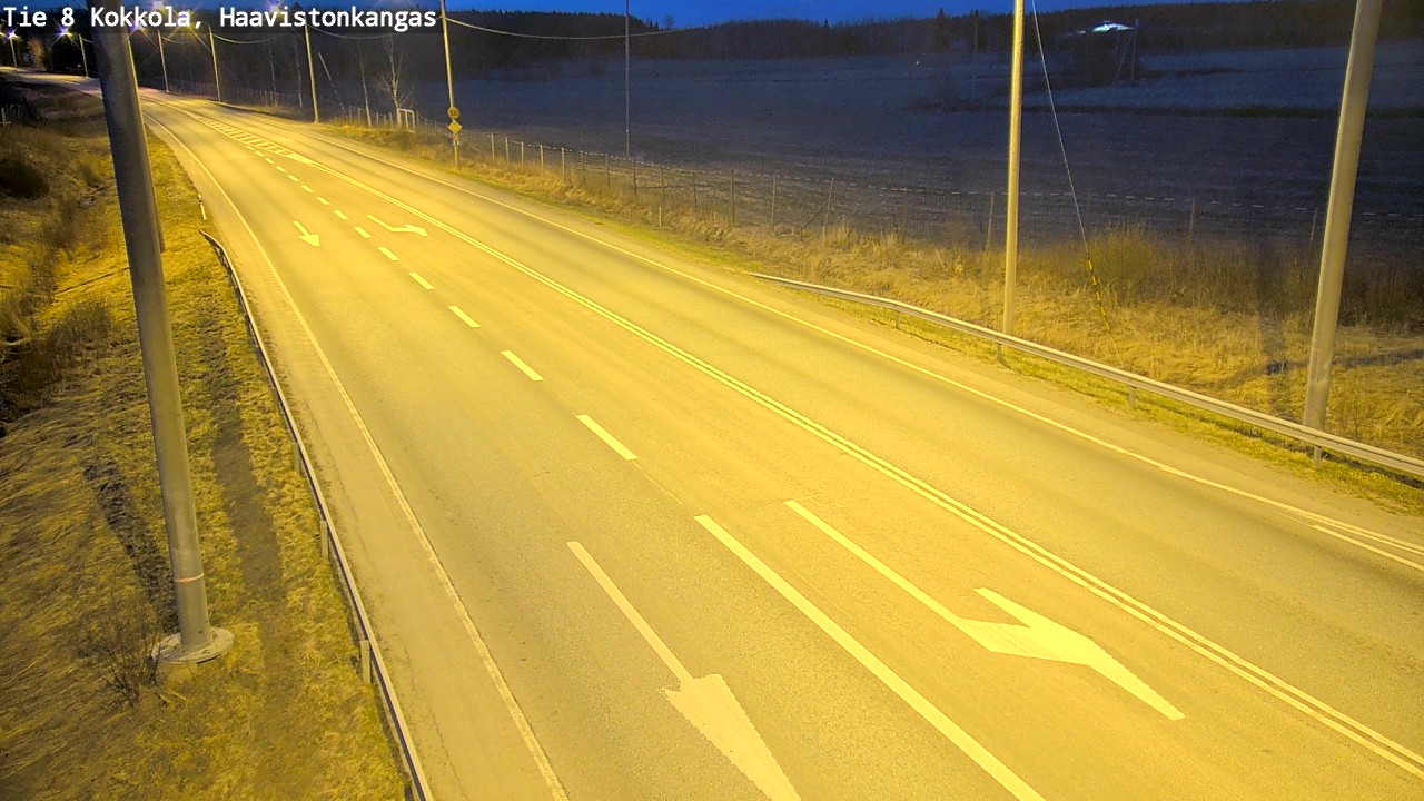 Weather Camera Image Väg 8 Karleby, Haavistonkangas, Kokkola, Keski-Pohjanmaa