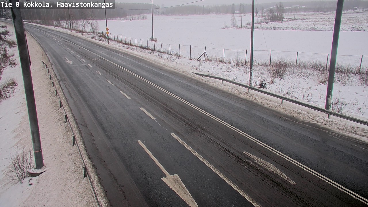 Weather Camera Image Väg 8 Karleby, Haavistonkangas, Kokkola, Keski-Pohjanmaa