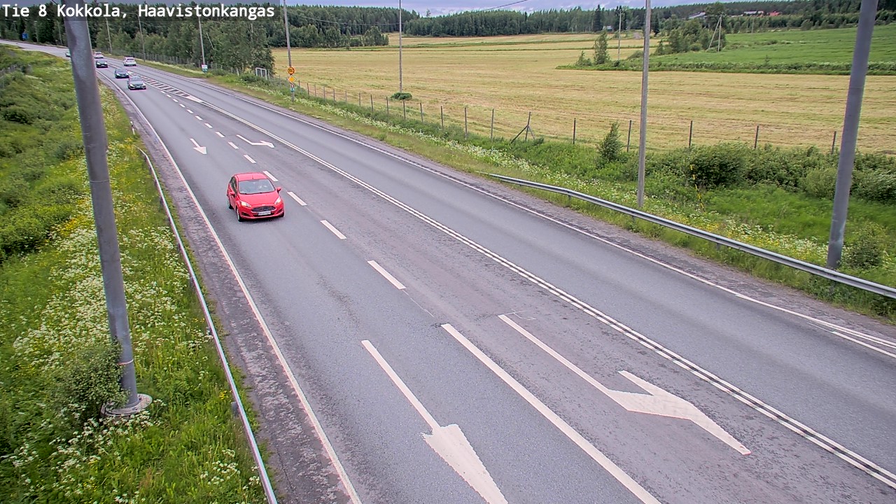 Weather Camera Image Väg 8 Karleby, Haavistonkangas, Kokkola, Keski-Pohjanmaa