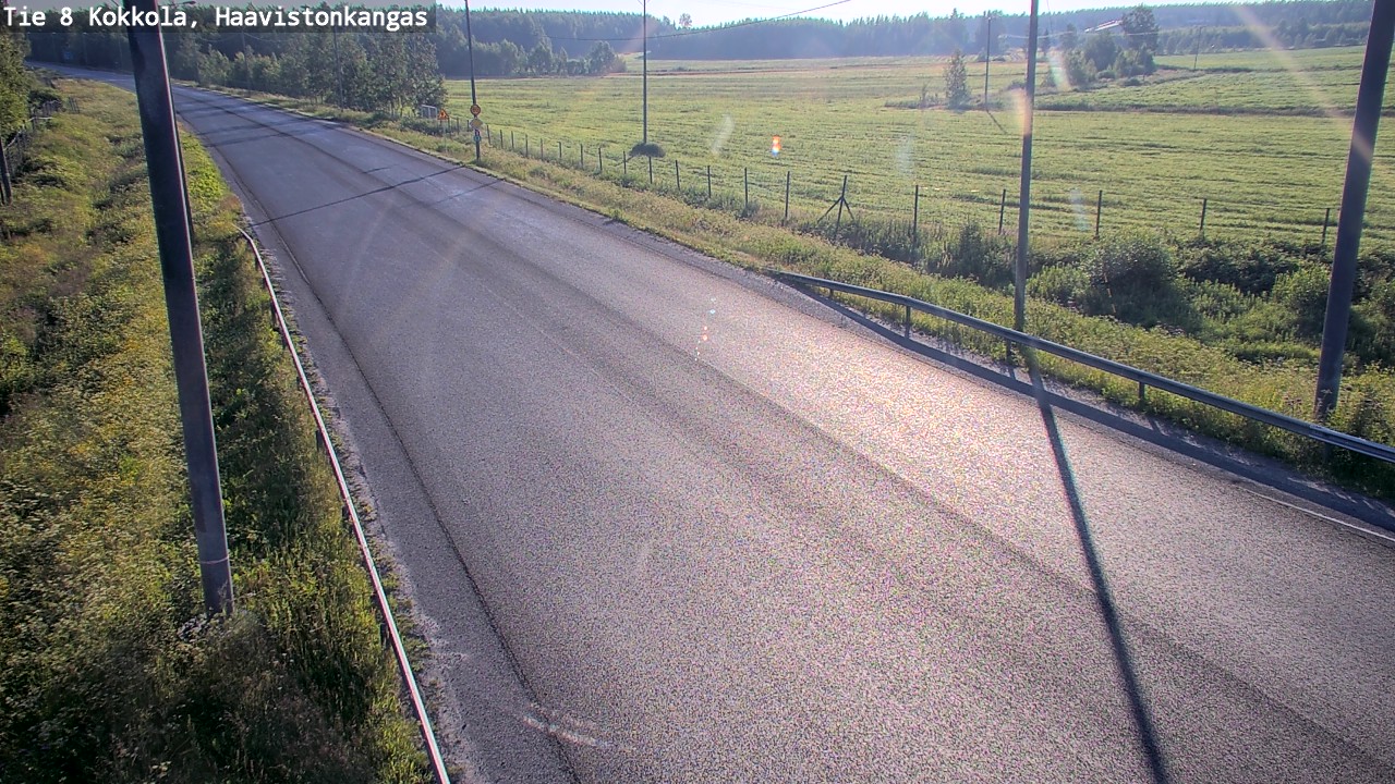 Weather Camera Image Väg 8 Karleby, Haavistonkangas, Kokkola, Keski-Pohjanmaa