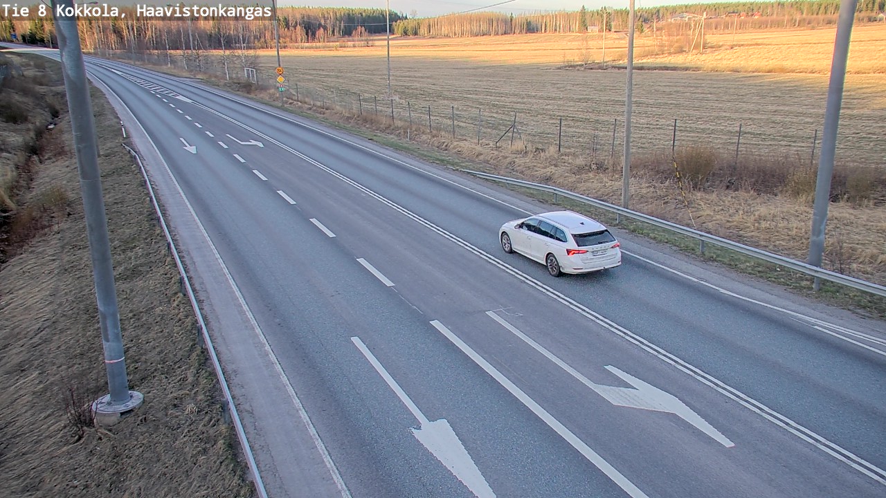 Weather Camera Image Väg 8 Karleby, Haavistonkangas, Kokkola, Keski-Pohjanmaa