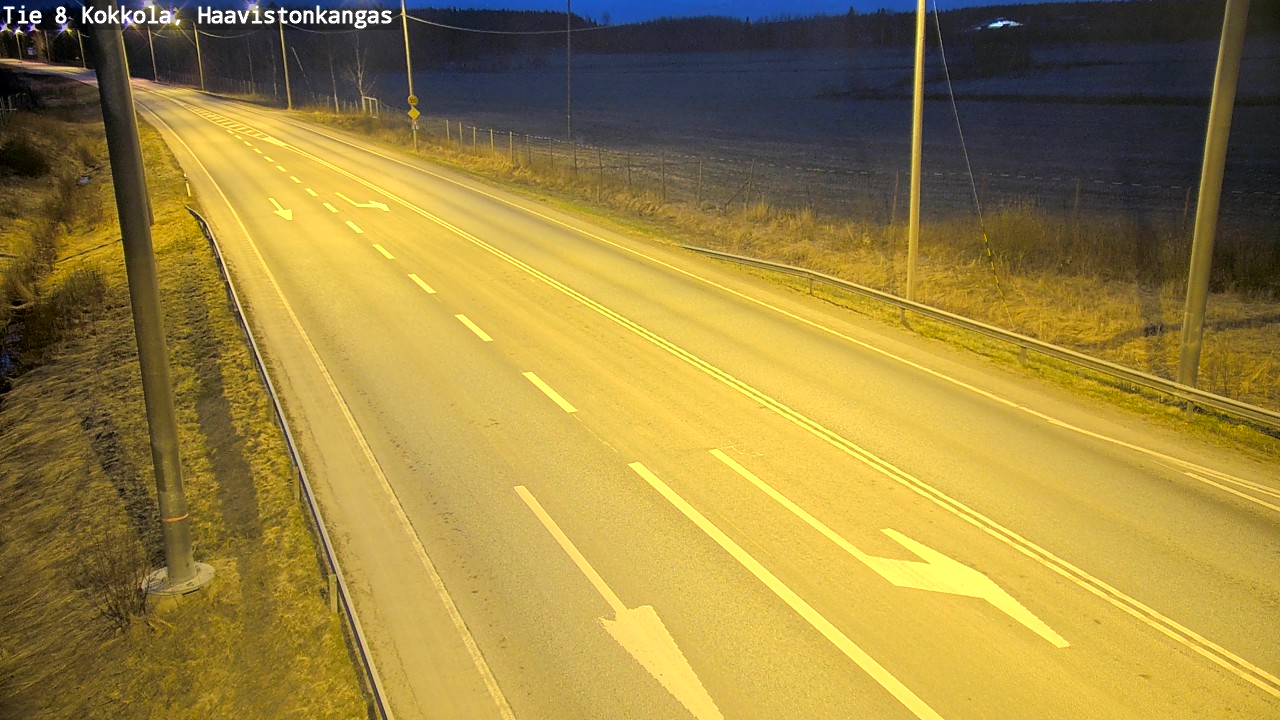 Weather Camera Image Väg 8 Karleby, Haavistonkangas, Kokkola, Keski-Pohjanmaa