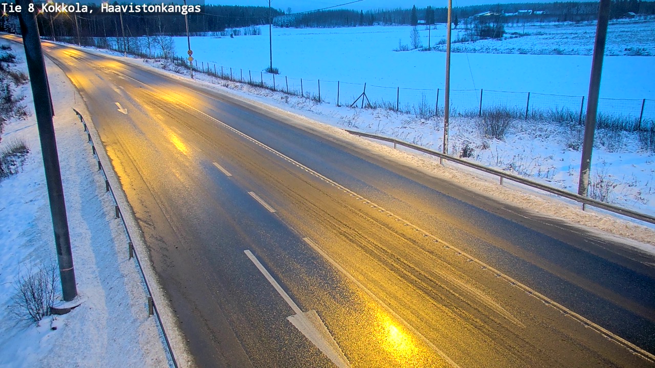 Weather Camera Image Väg 8 Karleby, Haavistonkangas, Kokkola, Keski-Pohjanmaa