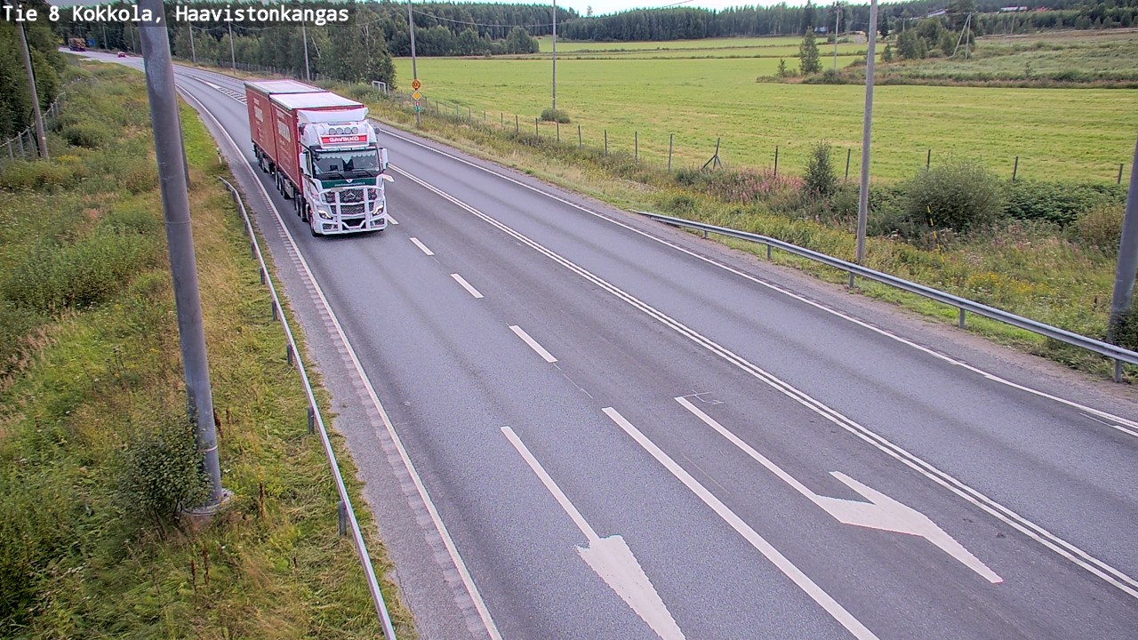 Weather Camera Image Road 8 Kokkola, Haavistonkangas, Kokkola, Keski-Pohjanmaa