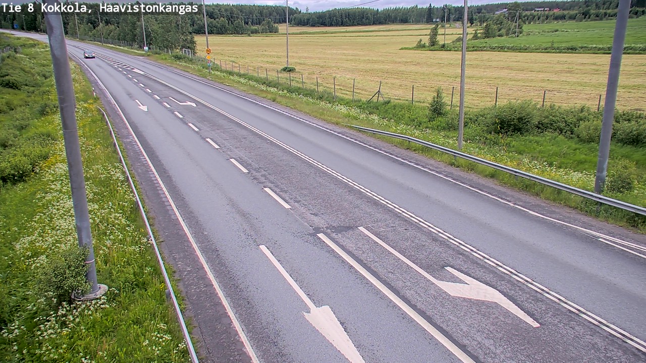 Weather Camera Image Väg 8 Karleby, Haavistonkangas, Kokkola, Keski-Pohjanmaa