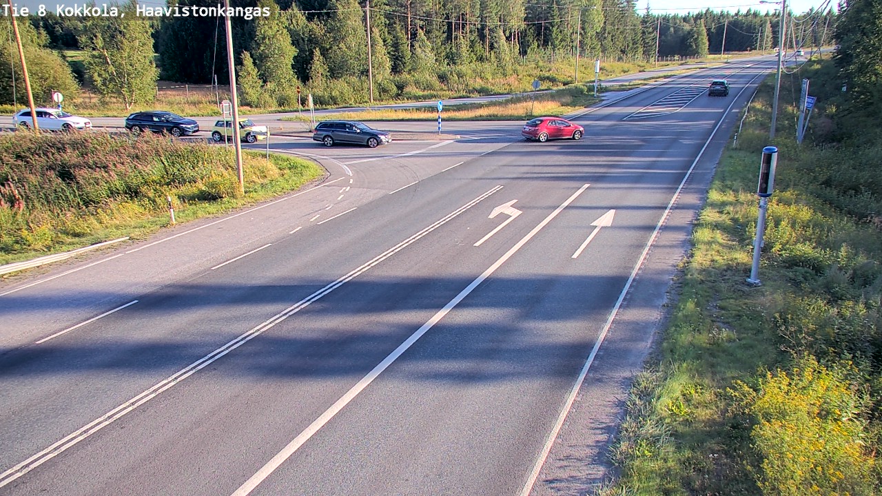 Weather Camera Image Väg 8 Karleby, Haavistonkangas, Kokkola, Keski-Pohjanmaa