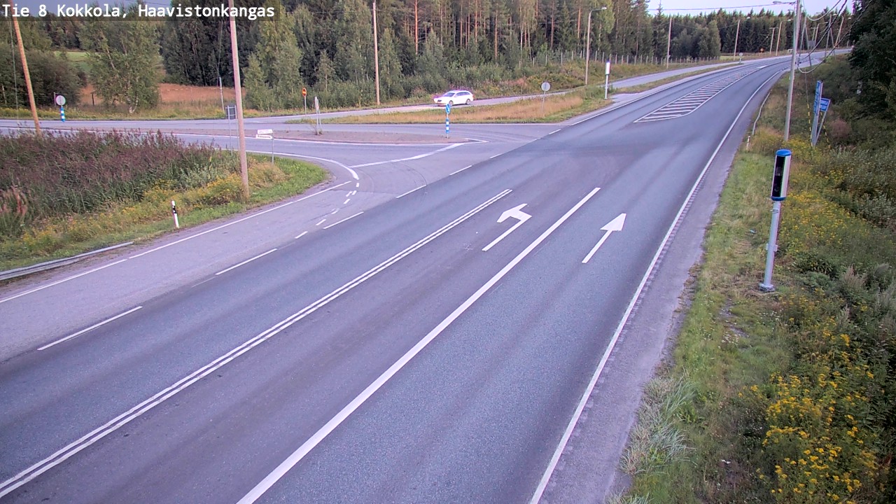 Weather Camera Image Väg 8 Karleby, Haavistonkangas, Kokkola, Keski-Pohjanmaa