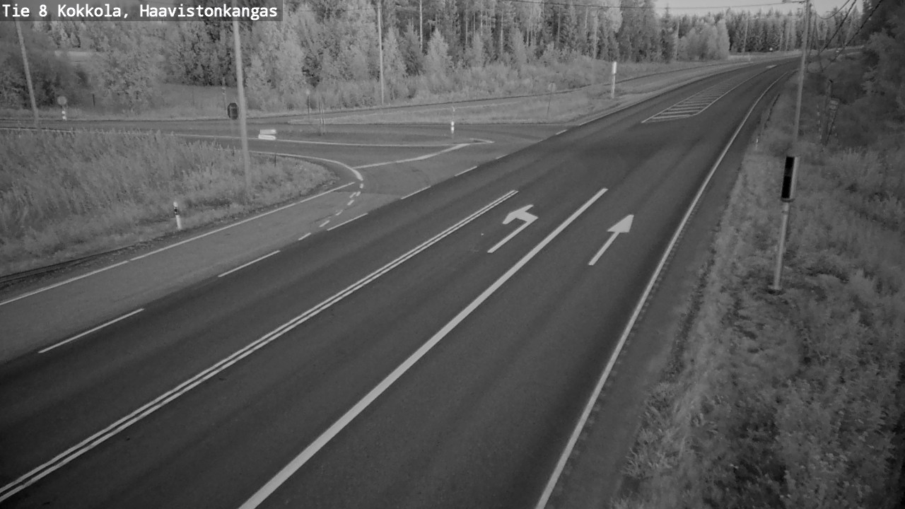 Weather Camera Image Väg 8 Karleby, Haavistonkangas, Kokkola, Keski-Pohjanmaa