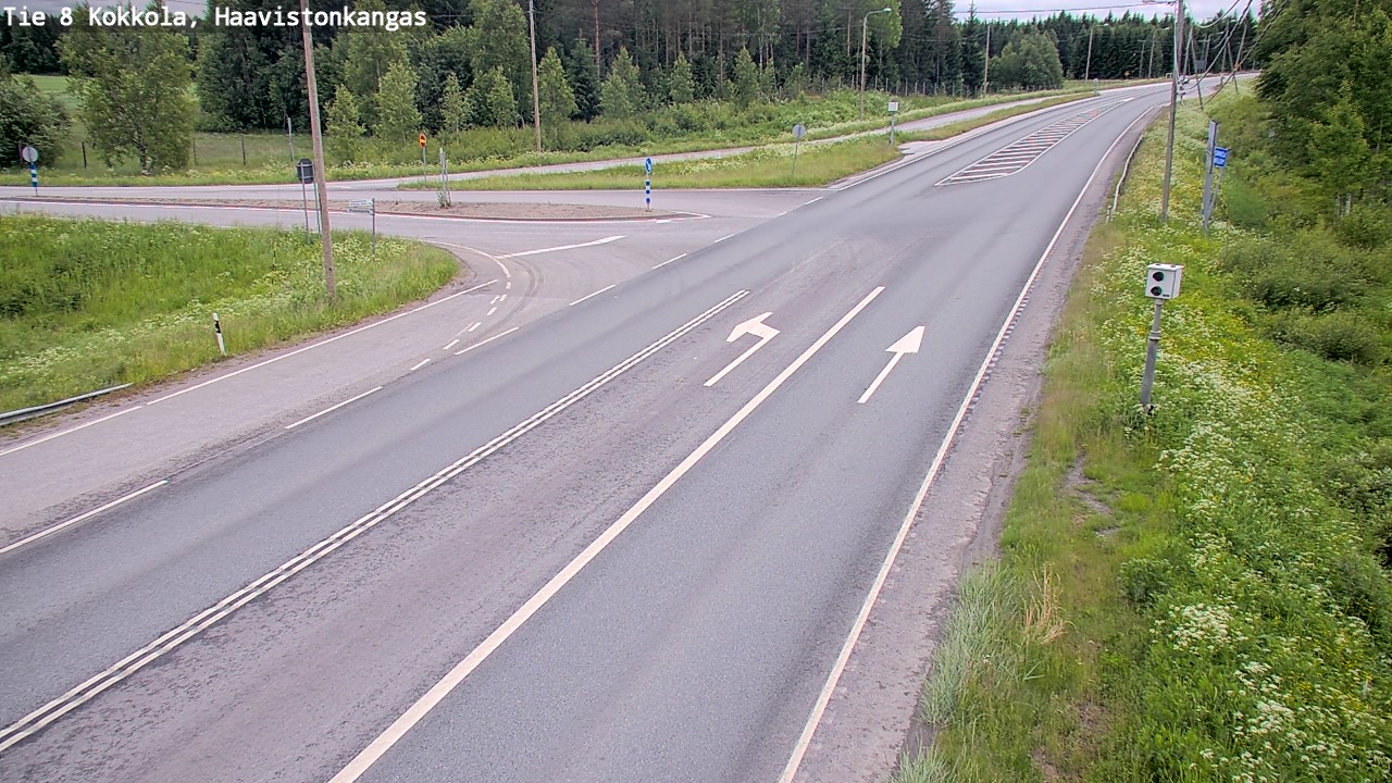 Weather Camera Image Väg 8 Karleby, Haavistonkangas, Kokkola, Keski-Pohjanmaa