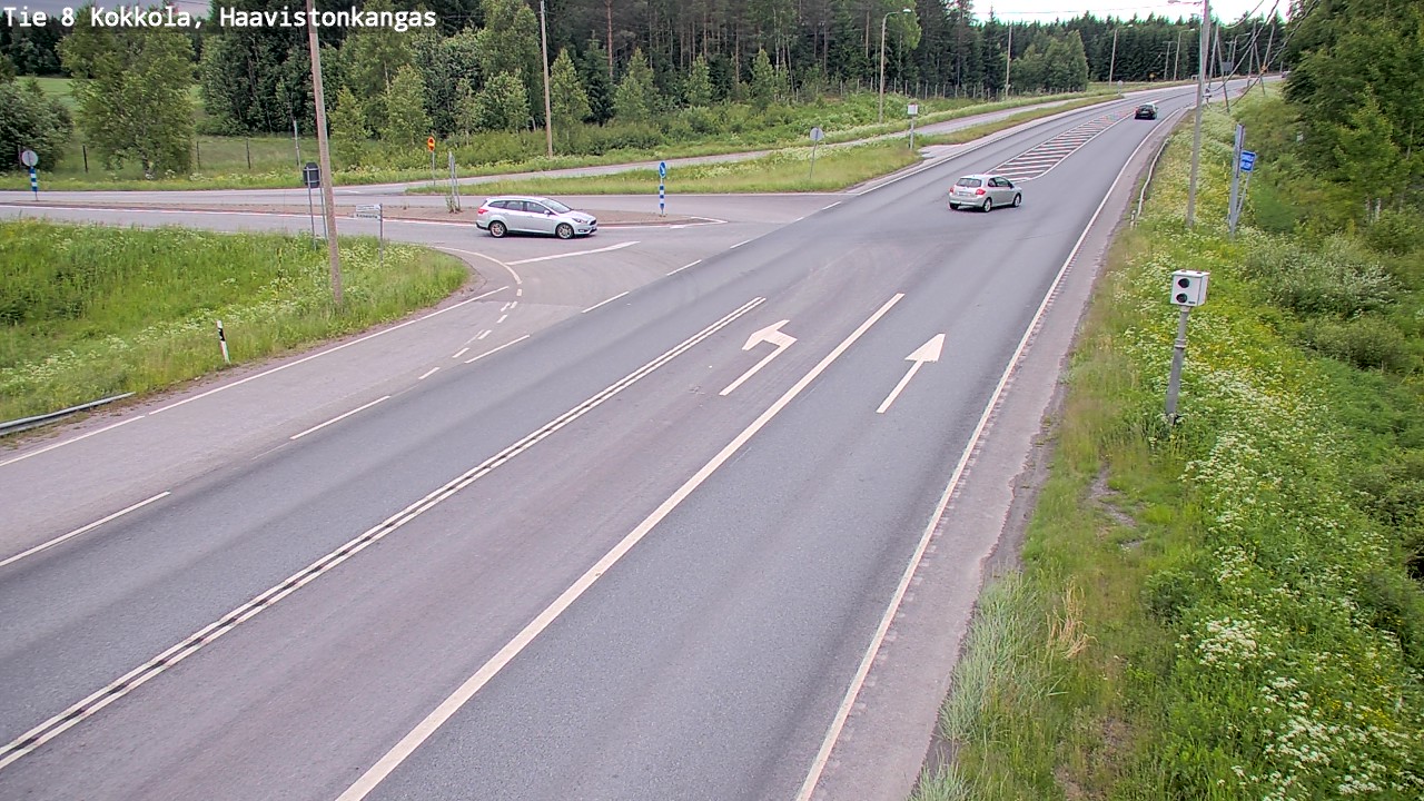 Weather Camera Image Väg 8 Karleby, Haavistonkangas, Kokkola, Keski-Pohjanmaa
