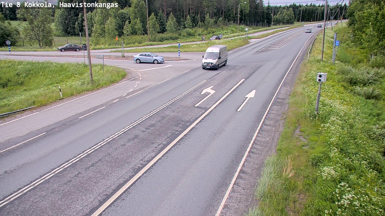 Weather Camera Image Väg 8 Karleby, Haavistonkangas, Kokkola, Keski-Pohjanmaa
