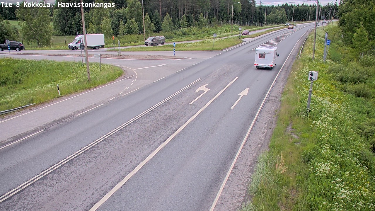 Weather Camera Image Väg 8 Karleby, Haavistonkangas, Kokkola, Keski-Pohjanmaa