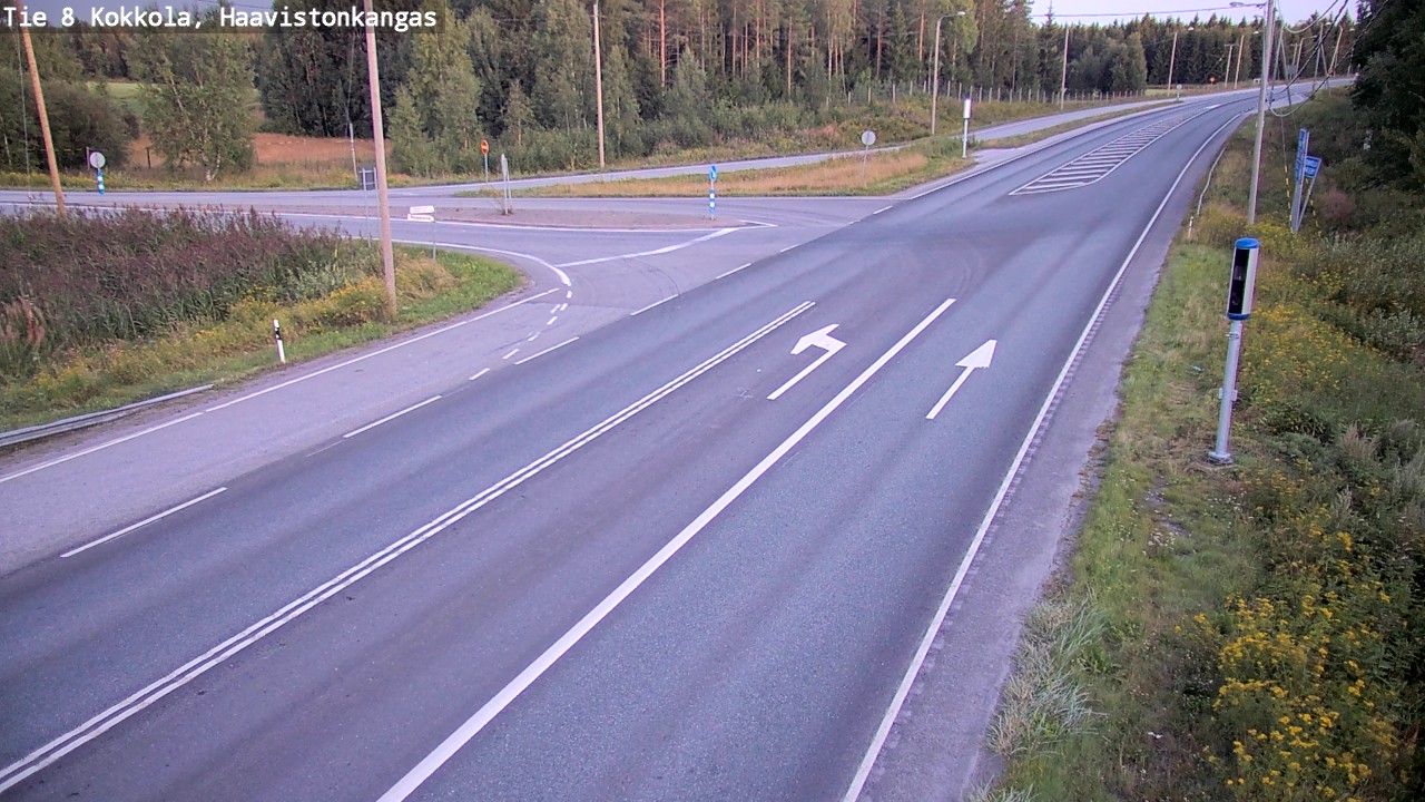 Weather Camera Image Väg 8 Karleby, Haavistonkangas, Kokkola, Keski-Pohjanmaa