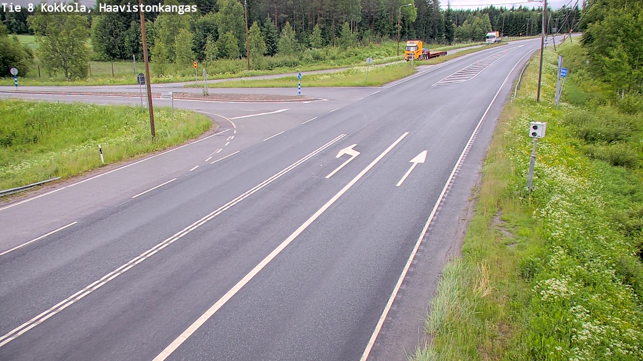 Weather Camera Image Väg 8 Karleby, Haavistonkangas, Kokkola, Keski-Pohjanmaa