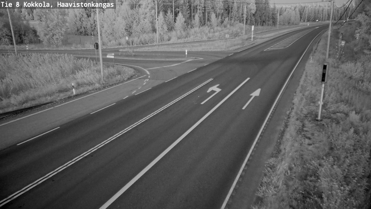 Weather Camera Image Väg 8 Karleby, Haavistonkangas, Kokkola, Keski-Pohjanmaa