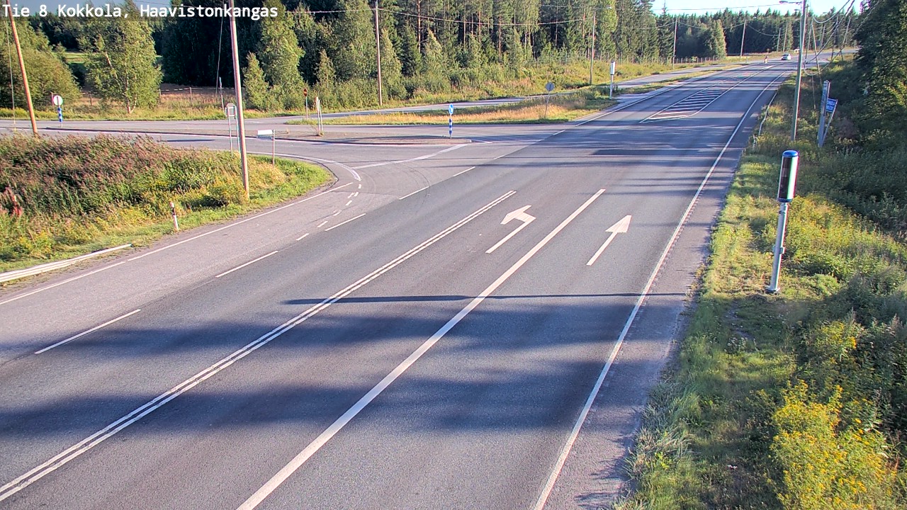 Weather Camera Image Väg 8 Karleby, Haavistonkangas, Kokkola, Keski-Pohjanmaa