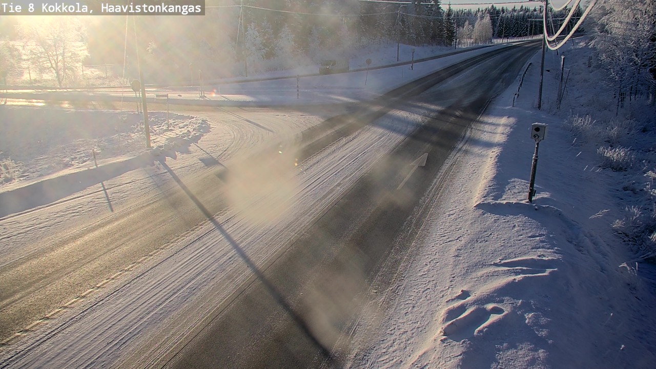 Weather Camera Image Väg 8 Karleby, Haavistonkangas, Kokkola, Keski-Pohjanmaa