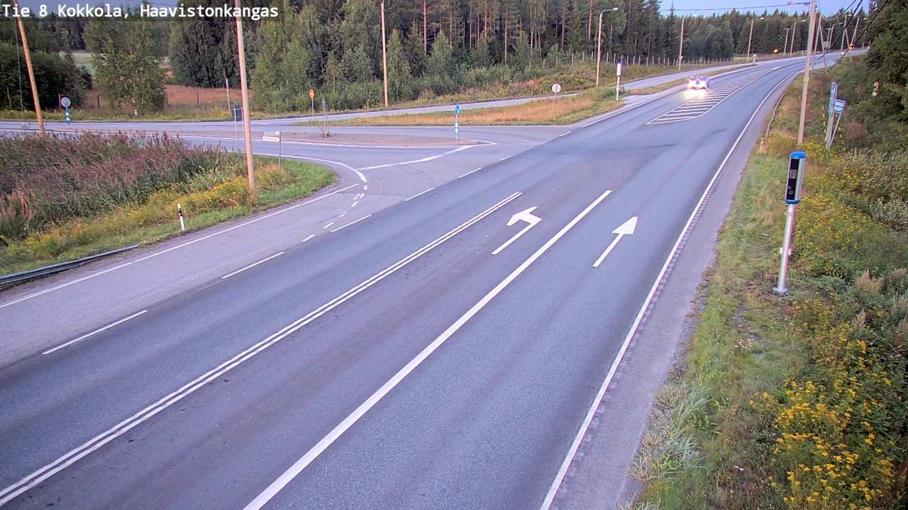 Weather Camera Image Väg 8 Karleby, Haavistonkangas, Kokkola, Keski-Pohjanmaa