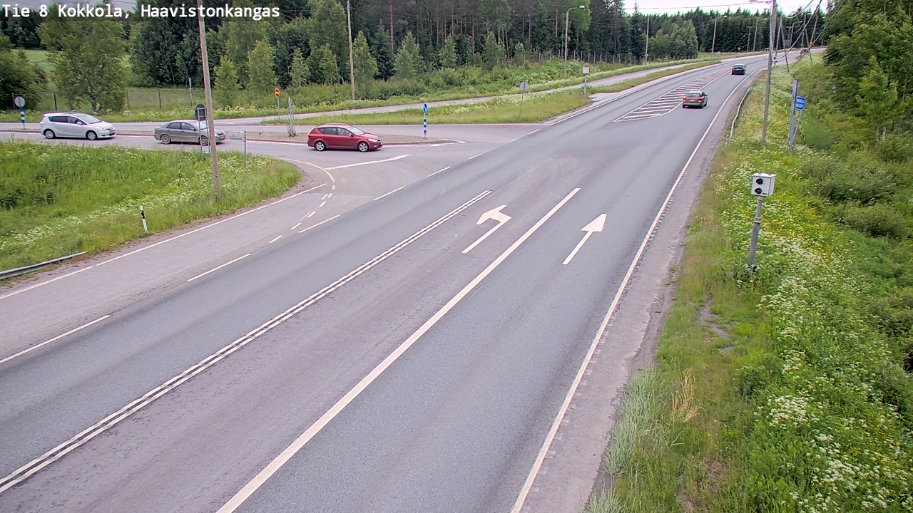 Weather Camera Image Väg 8 Karleby, Haavistonkangas, Kokkola, Keski-Pohjanmaa