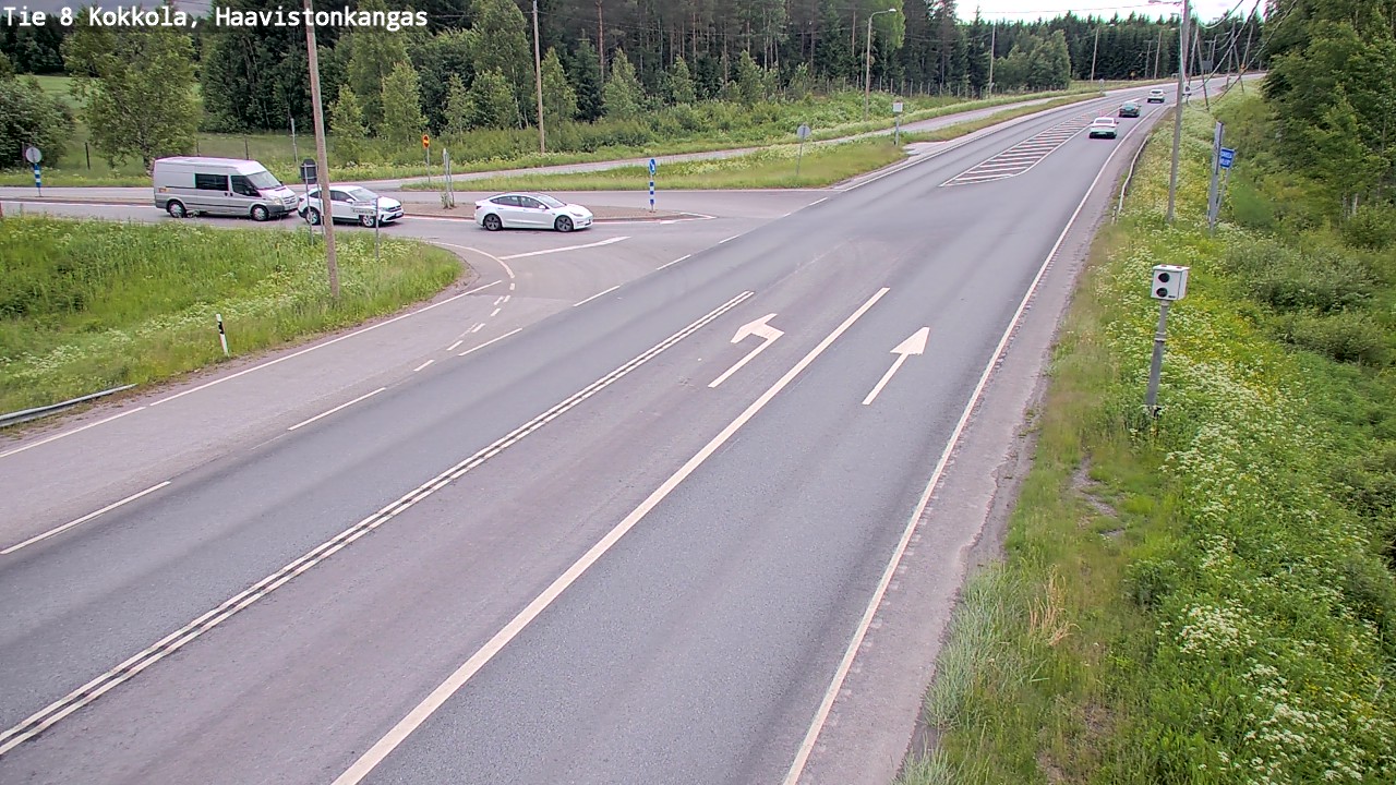 Weather Camera Image Väg 8 Karleby, Haavistonkangas, Kokkola, Keski-Pohjanmaa