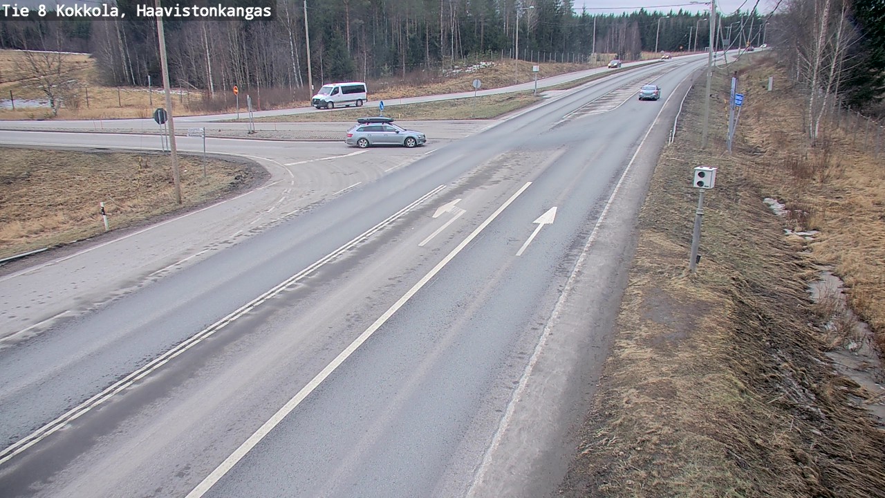 Weather Camera Image Väg 8 Karleby, Haavistonkangas, Kokkola, Keski-Pohjanmaa
