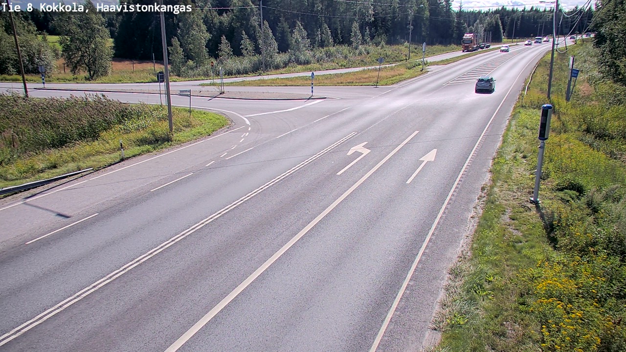 Weather Camera Image Väg 8 Karleby, Haavistonkangas, Kokkola, Keski-Pohjanmaa