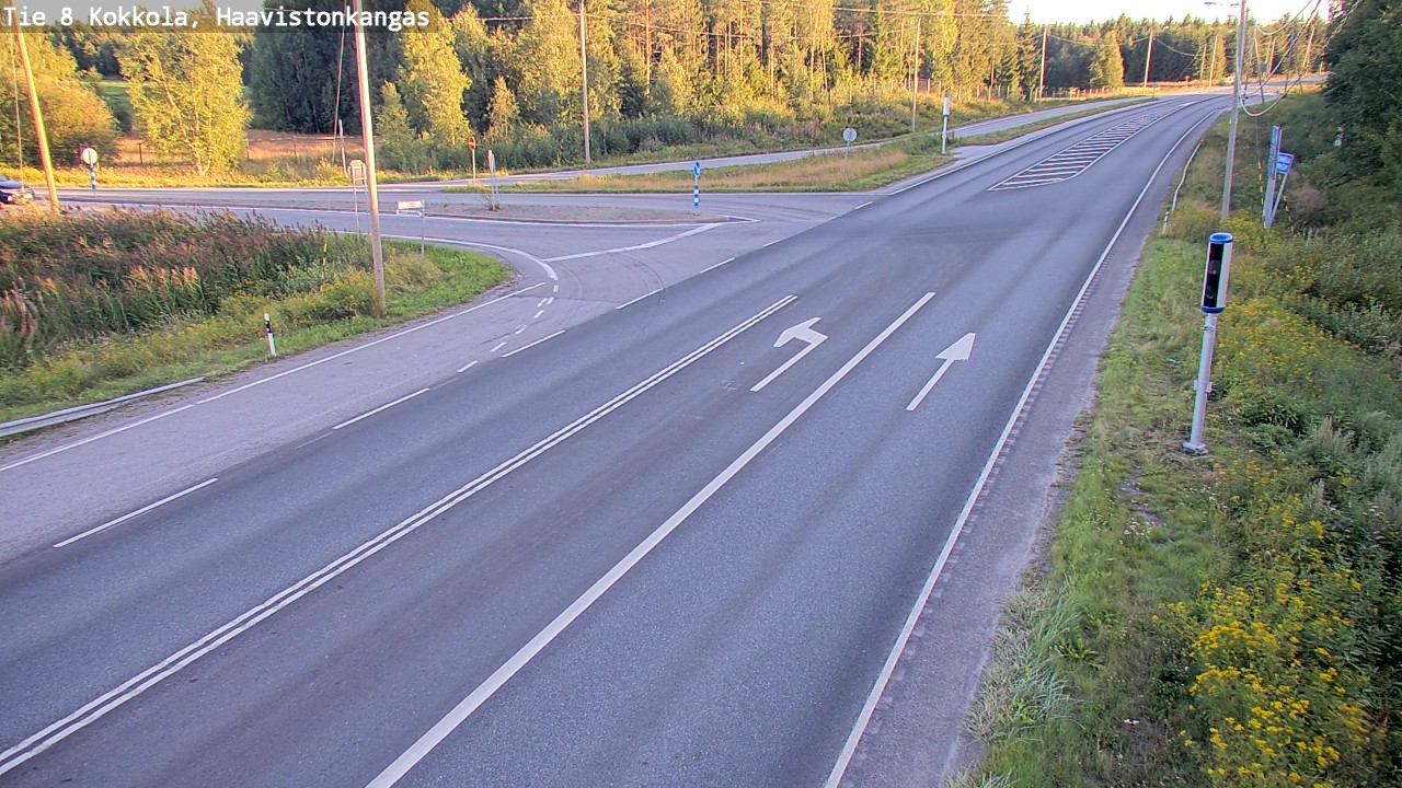 Weather Camera Image Väg 8 Karleby, Haavistonkangas, Kokkola, Keski-Pohjanmaa
