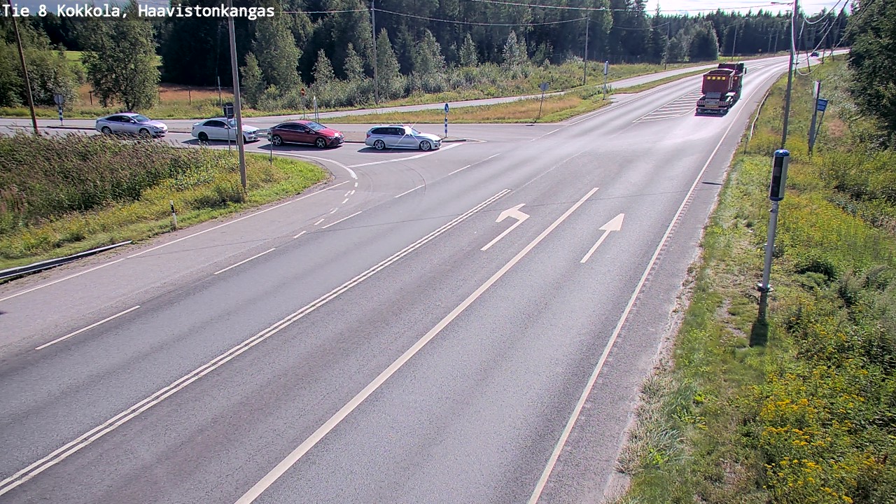 Weather Camera Image Väg 8 Karleby, Haavistonkangas, Kokkola, Keski-Pohjanmaa