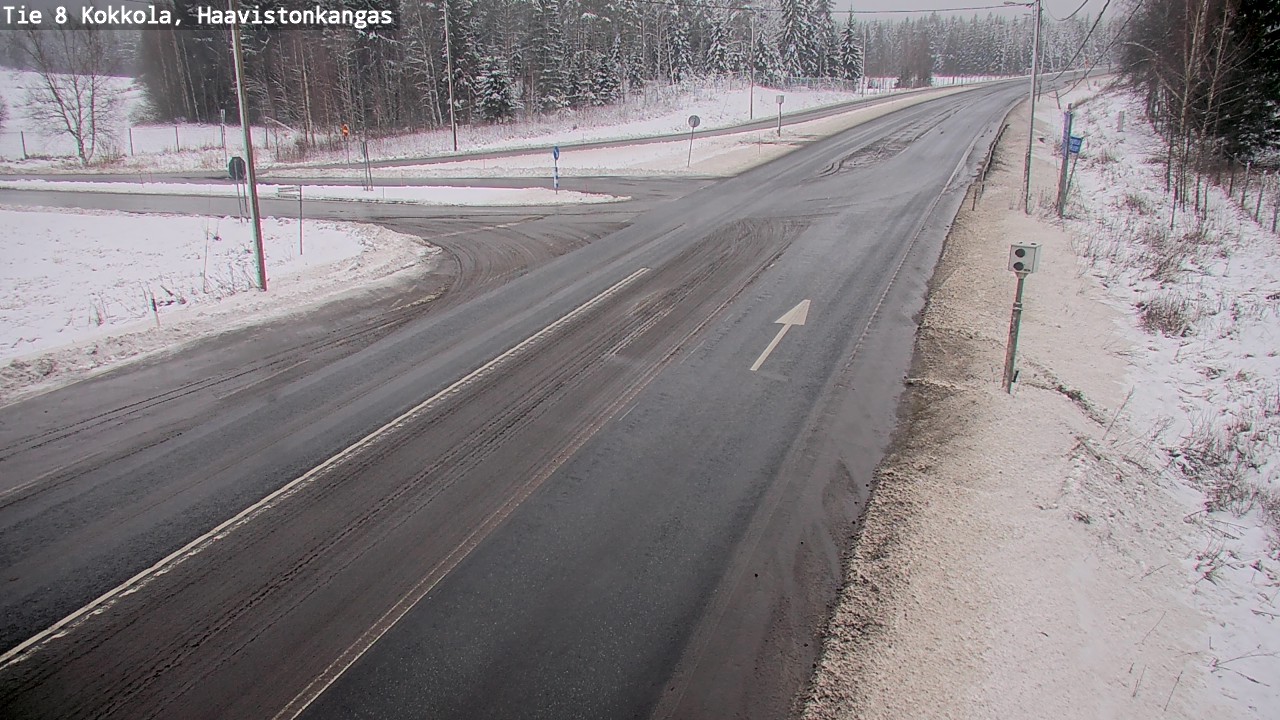 Weather Camera Image Väg 8 Karleby, Haavistonkangas, Kokkola, Keski-Pohjanmaa