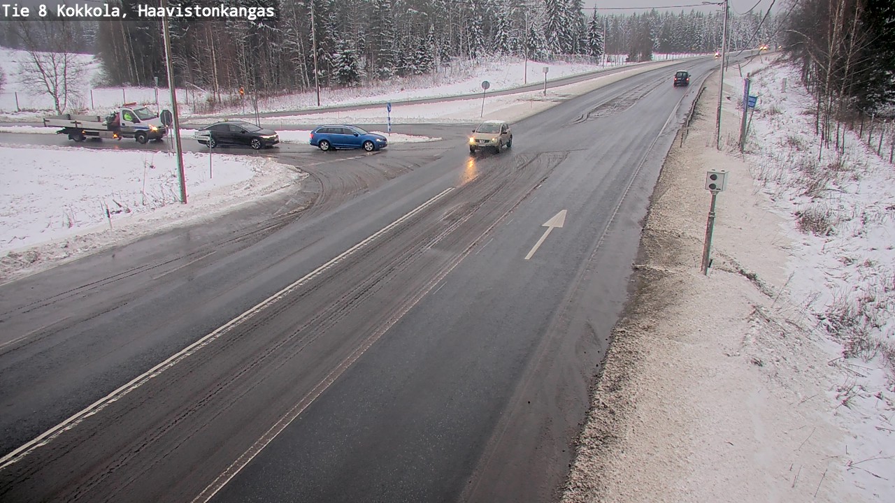 Weather Camera Image Väg 8 Karleby, Haavistonkangas, Kokkola, Keski-Pohjanmaa