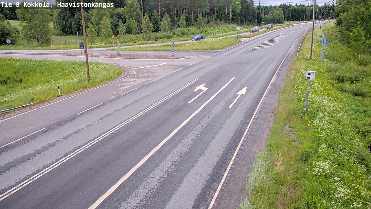 Weather Camera Image Väg 8 Karleby, Haavistonkangas, Kokkola, Keski-Pohjanmaa