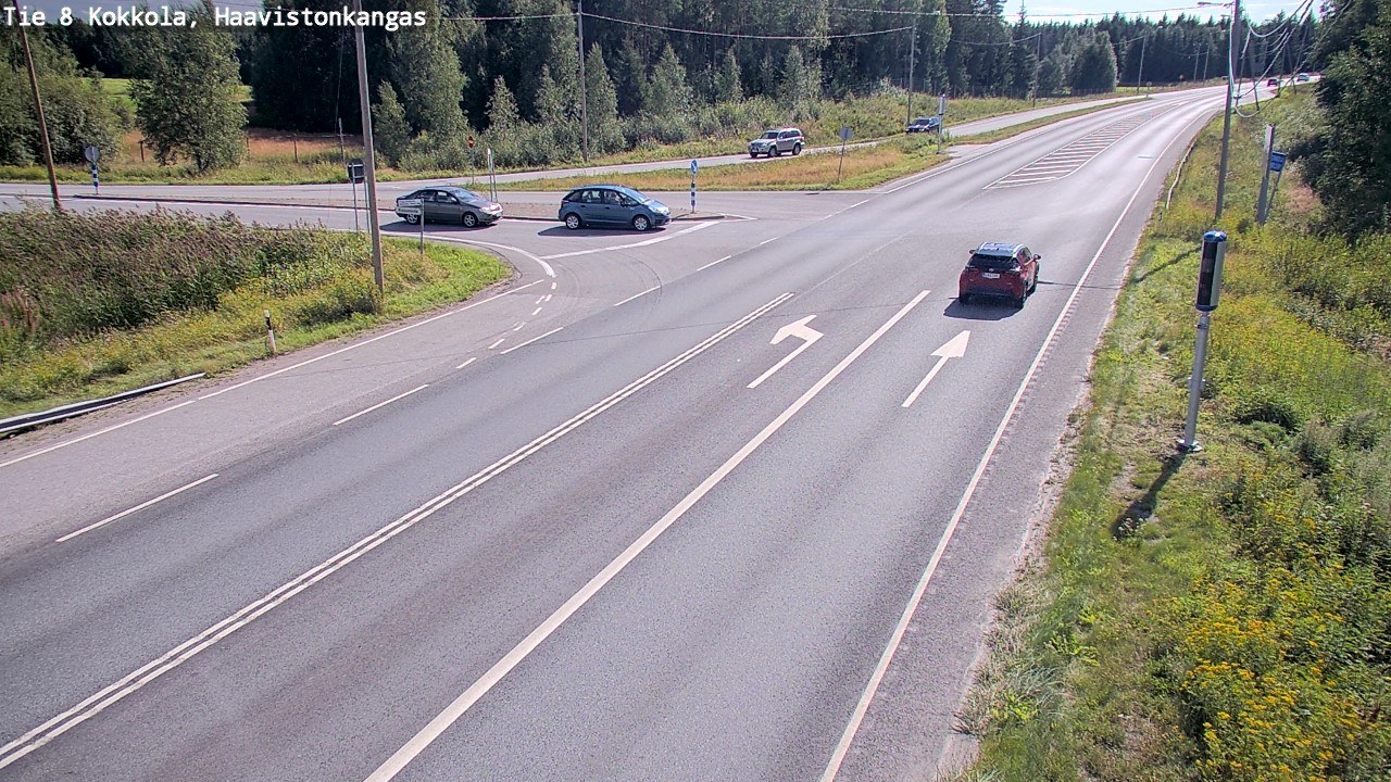 Weather Camera Image Väg 8 Karleby, Haavistonkangas, Kokkola, Keski-Pohjanmaa