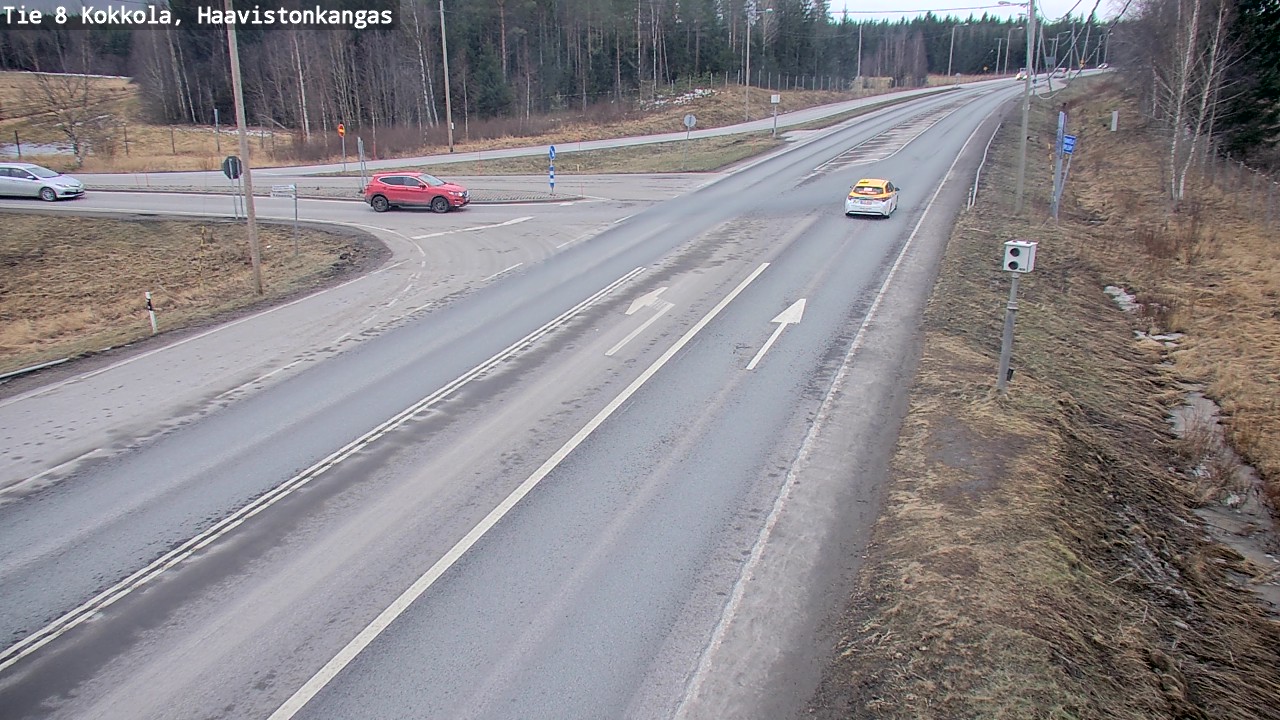 Weather Camera Image Väg 8 Karleby, Haavistonkangas, Kokkola, Keski-Pohjanmaa