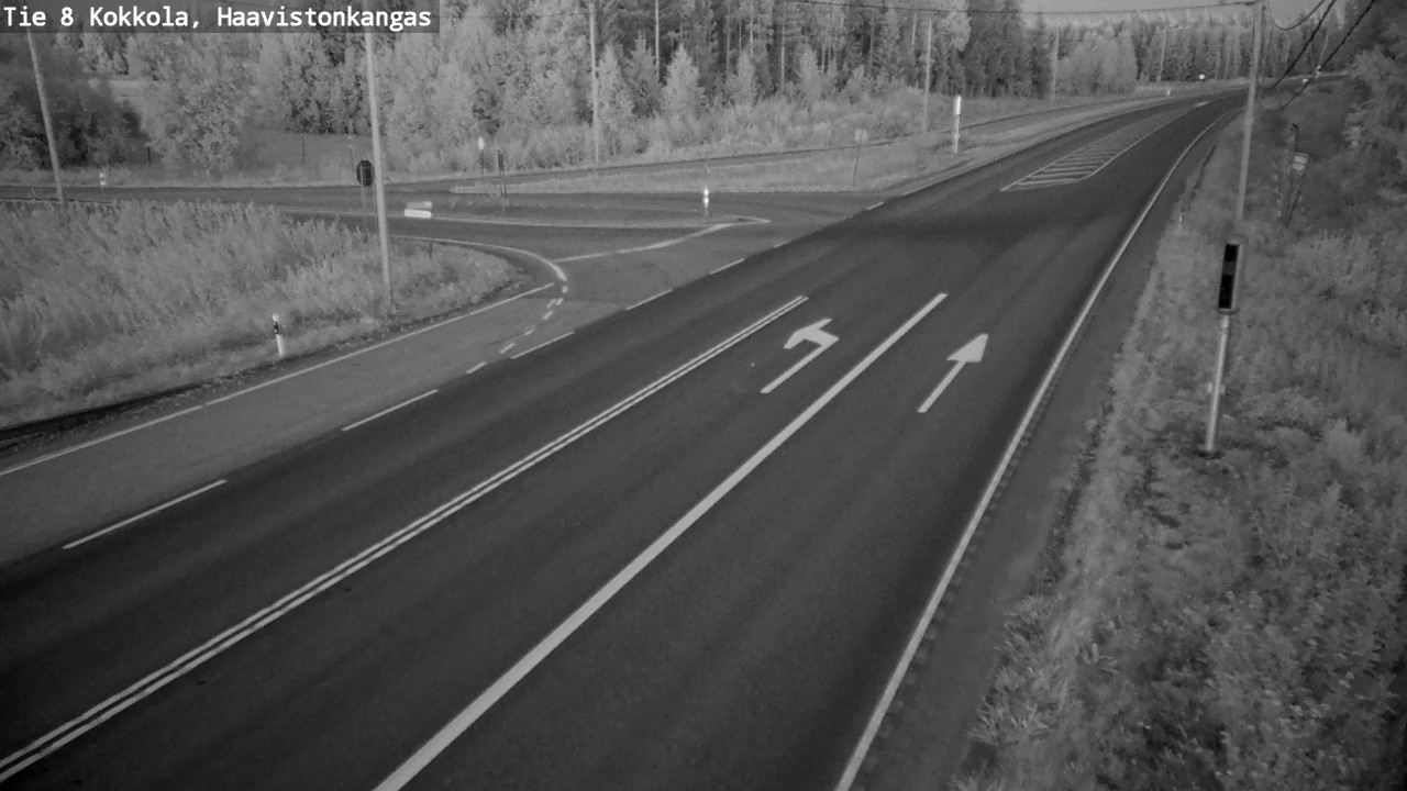 Weather Camera Image Väg 8 Karleby, Haavistonkangas, Kokkola, Keski-Pohjanmaa