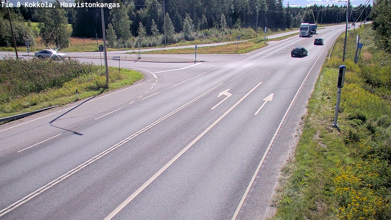 Weather Camera Image Väg 8 Karleby, Haavistonkangas, Kokkola, Keski-Pohjanmaa