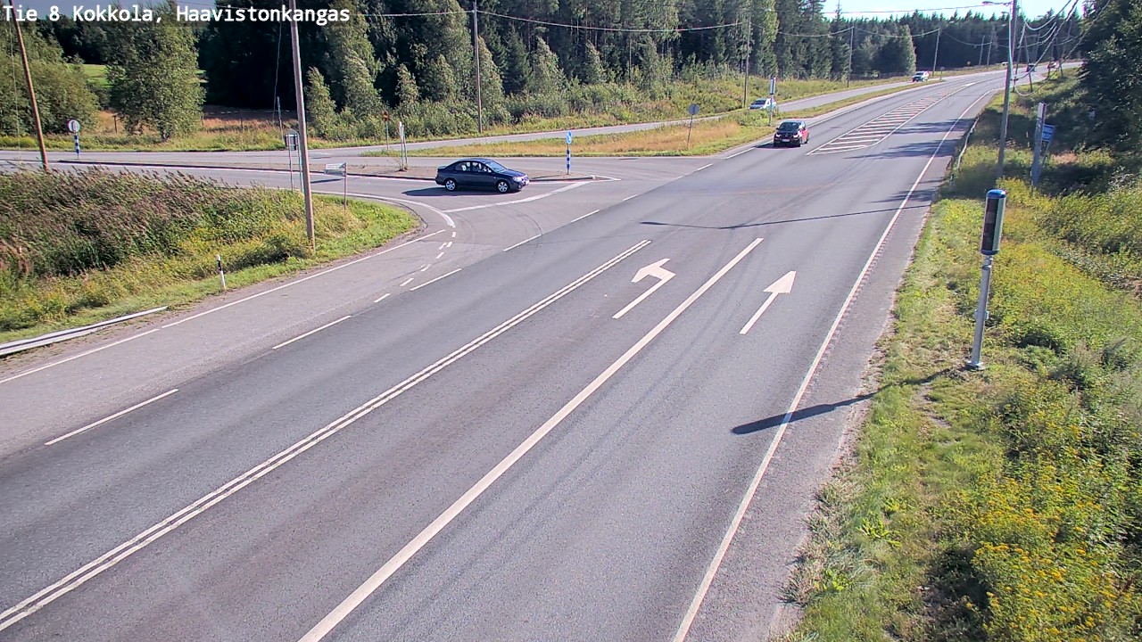 Weather Camera Image Väg 8 Karleby, Haavistonkangas, Kokkola, Keski-Pohjanmaa