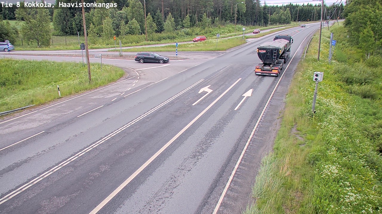 Weather Camera Image Väg 8 Karleby, Haavistonkangas, Kokkola, Keski-Pohjanmaa