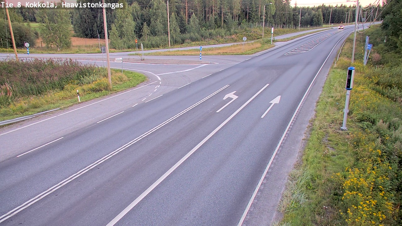 Weather Camera Image Väg 8 Karleby, Haavistonkangas, Kokkola, Keski-Pohjanmaa