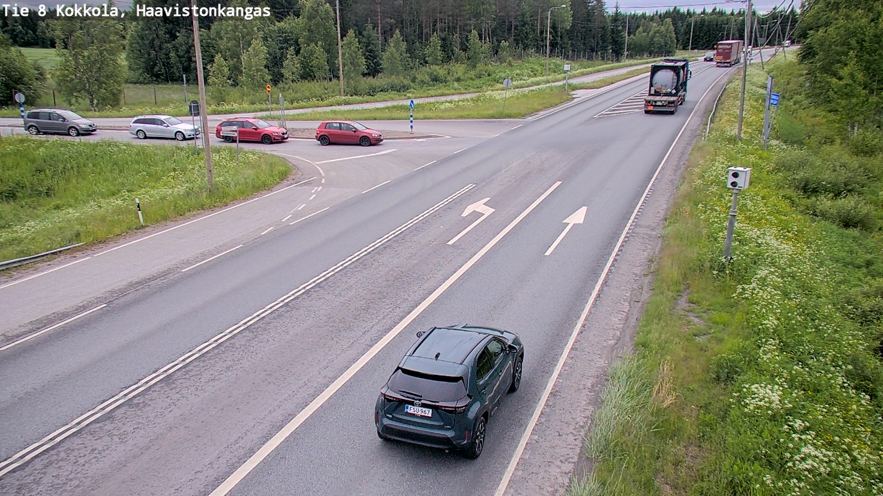 Weather Camera Image Väg 8 Karleby, Haavistonkangas, Kokkola, Keski-Pohjanmaa