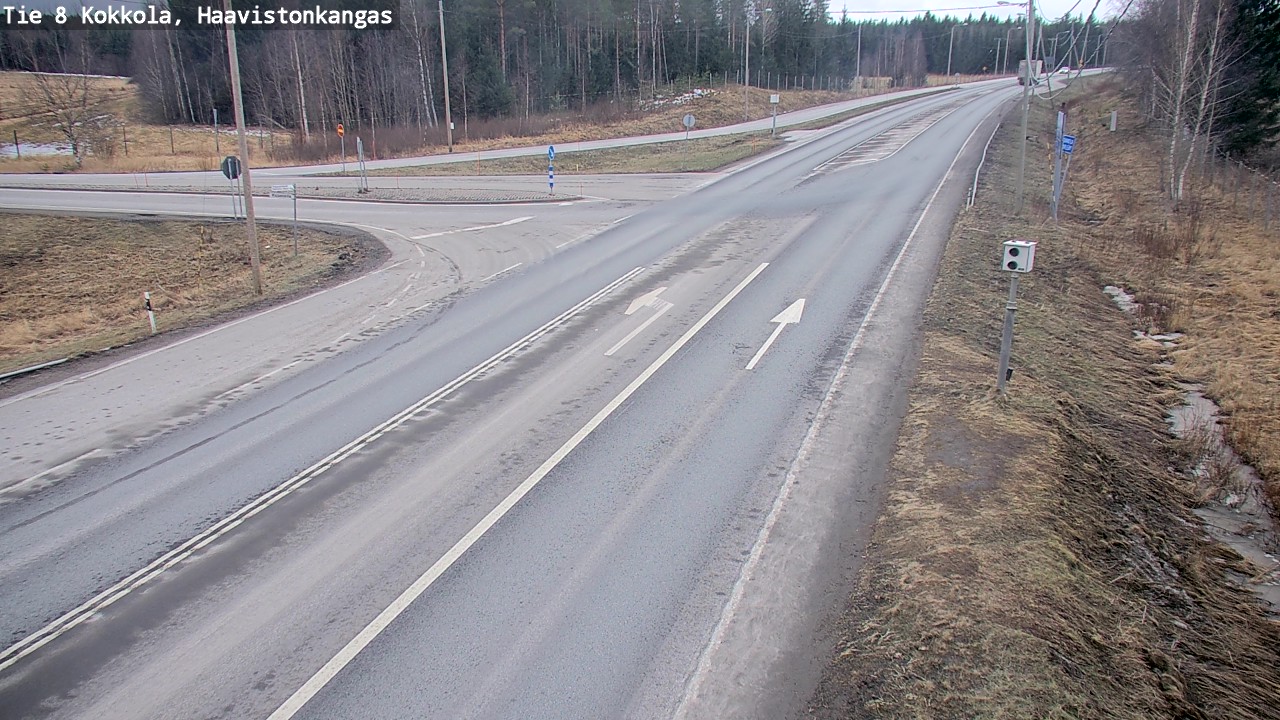 Weather Camera Image Väg 8 Karleby, Haavistonkangas, Kokkola, Keski-Pohjanmaa