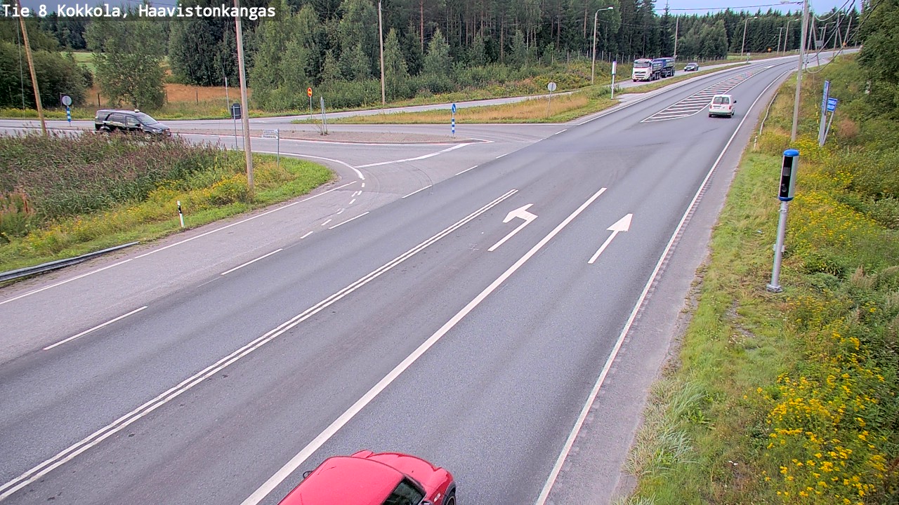 Weather Camera Image Väg 8 Karleby, Haavistonkangas, Kokkola, Keski-Pohjanmaa